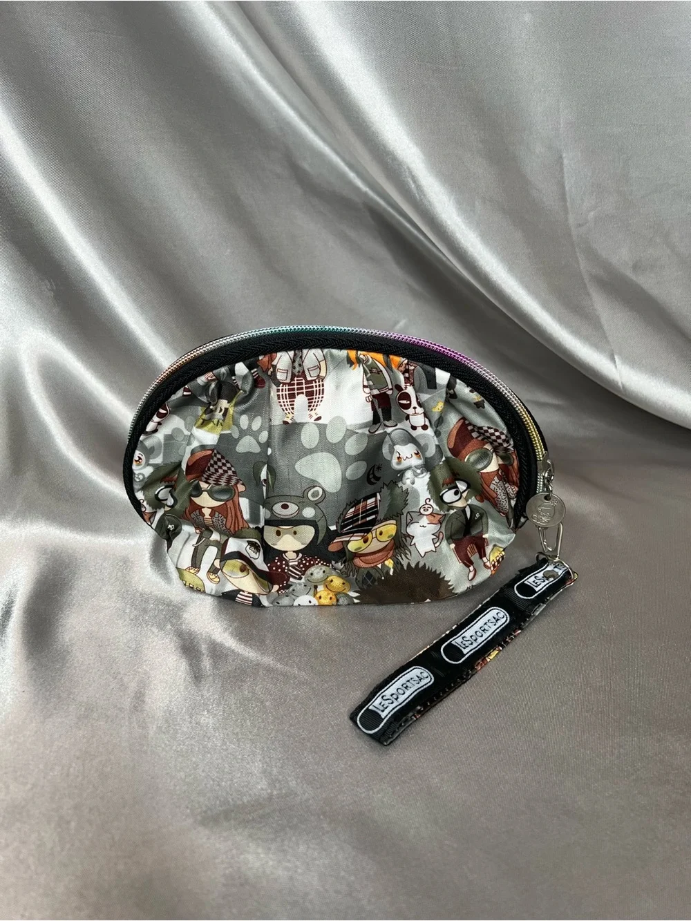Rare Vintage LeSportsac x Tokidoki Adorable Cartoon Print Cosmetic Pouch